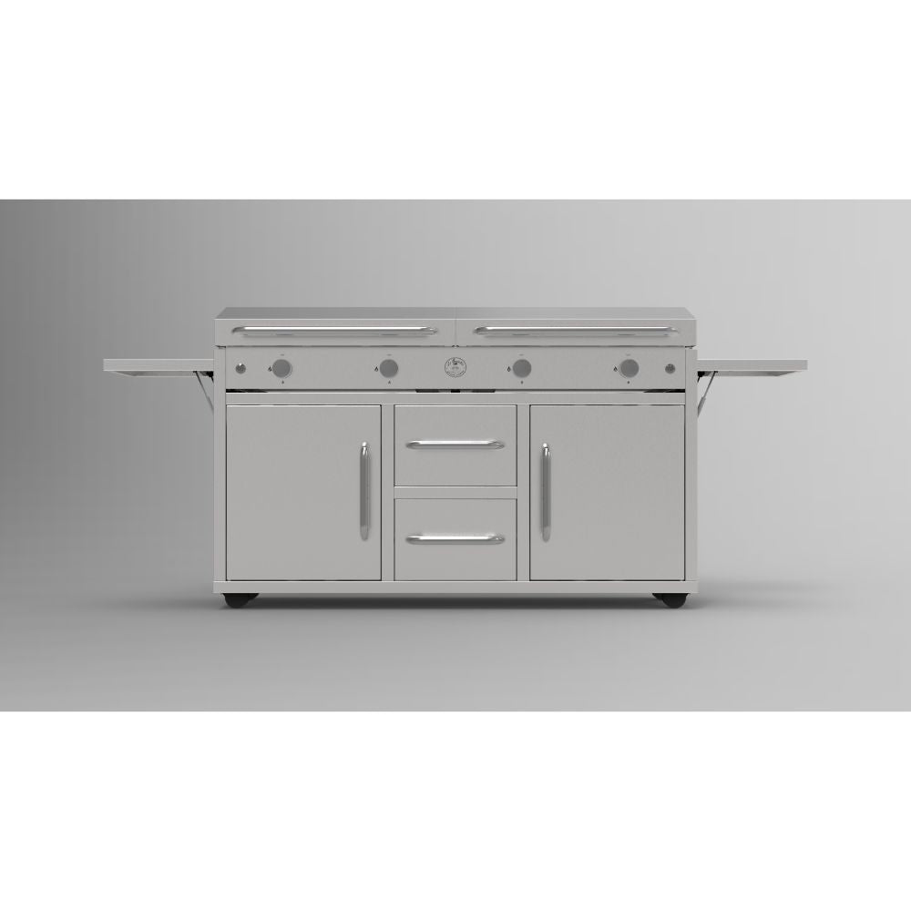 Le Griddle Stainless Steel Cart for Quad 4-Burner 60" Grill - Upper Livin