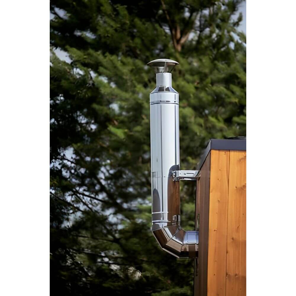 HUUM Sauna Wood Stove Chimney Set, Thru-Wall - Upper Livin