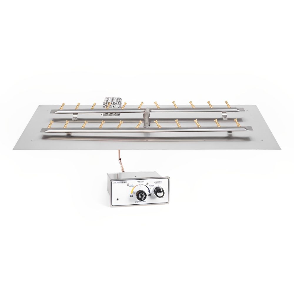 The Outdoor Plus Rectangular Flat Pan and SS Bullet 'H' Burner -Upper Livin