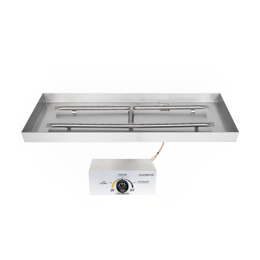 The Outdoor Plus Rectangular Drop-in Pan & Stainless Steel 'H' Burner-Upper Livin