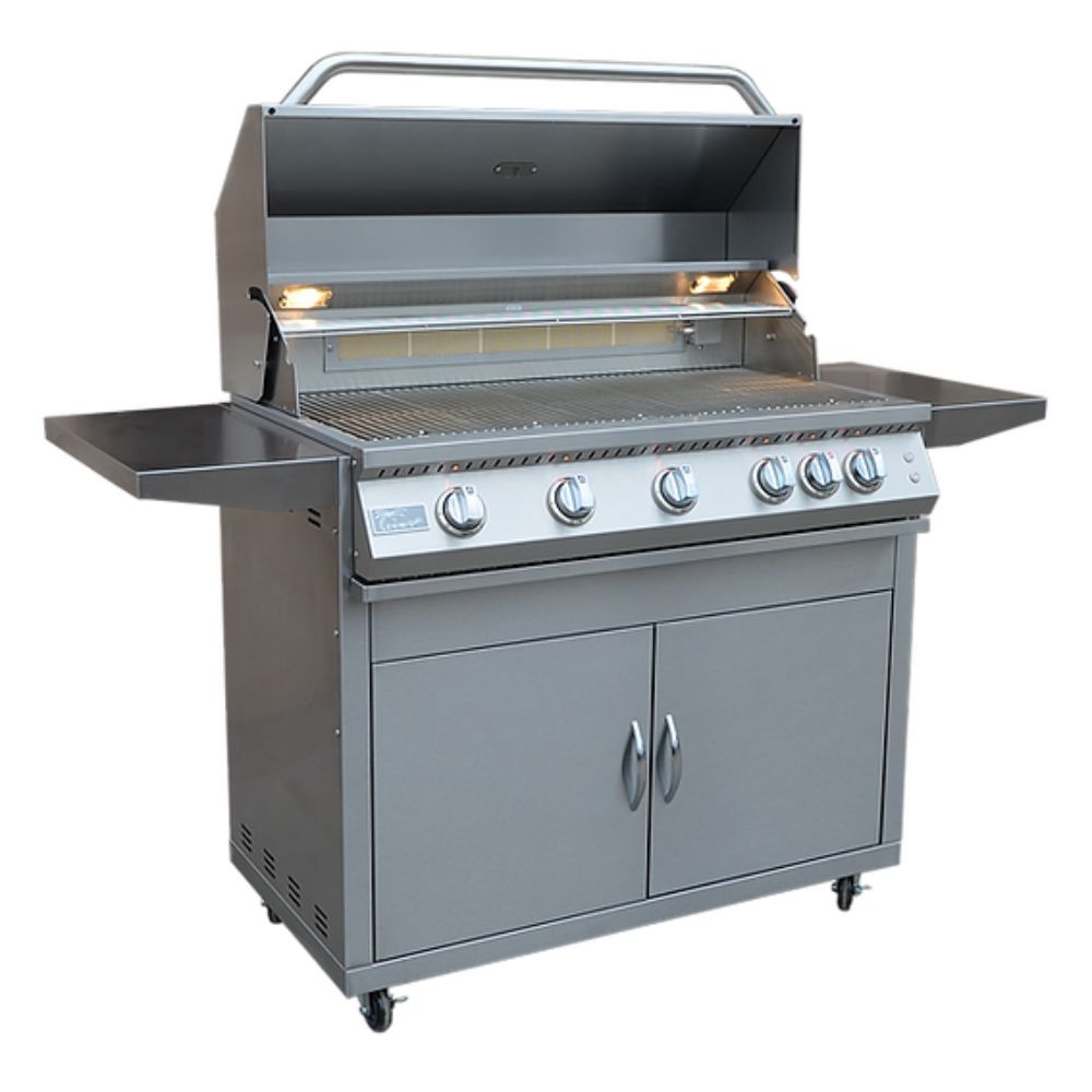 KoKoMo Grills Professional 5 Burner BBQ Grill 40 Inch Cart - Upper Livin