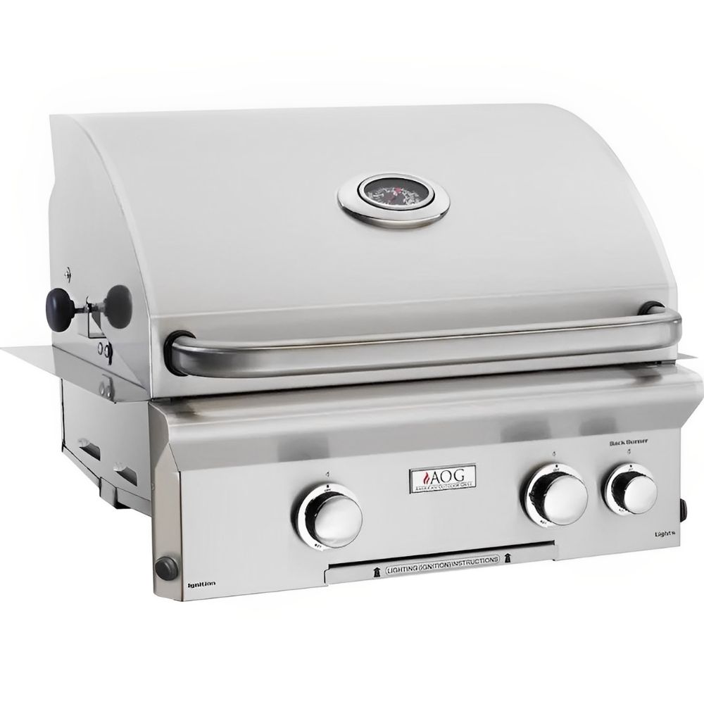 AOG 24" L-Series 2 Burner Built-In Propane Gas Grill With Rotisserie - Upper Livin