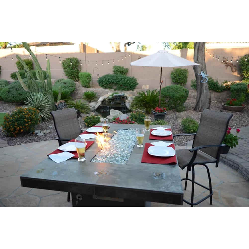 KoKoMo Grills Entertainer Bar Gas Fire Pit Table - Upper Livin