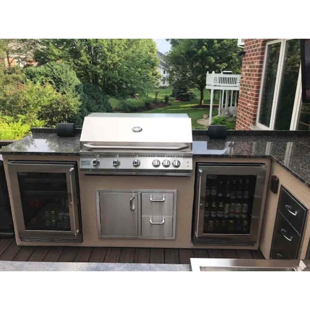 KoKoMo Grills 40” Professional Built in Gas Grill 5" Burner - Upper Livin