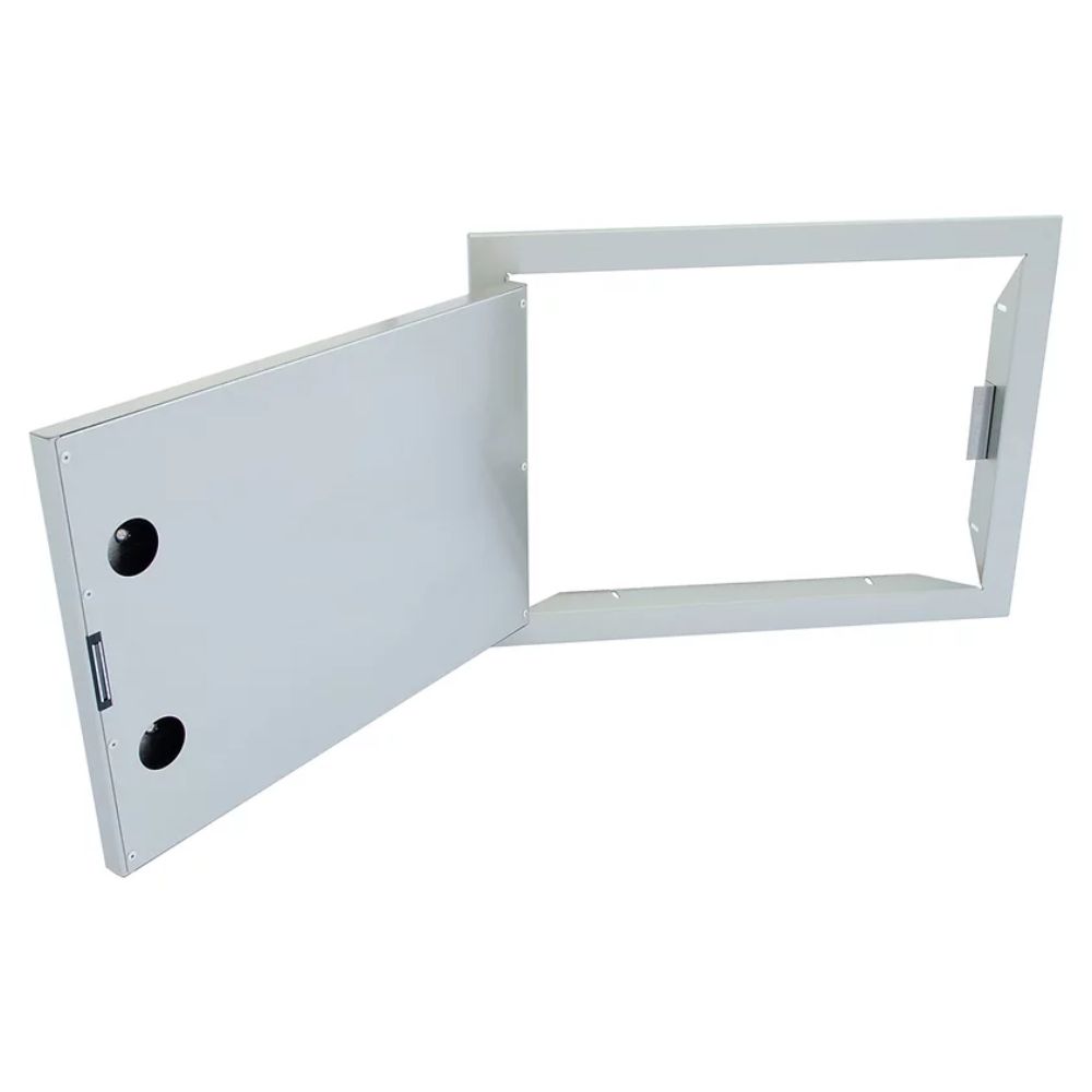 KoKoMo Grills 20x14 Reversible Stainless Access Door Horizontal - Upper Livin