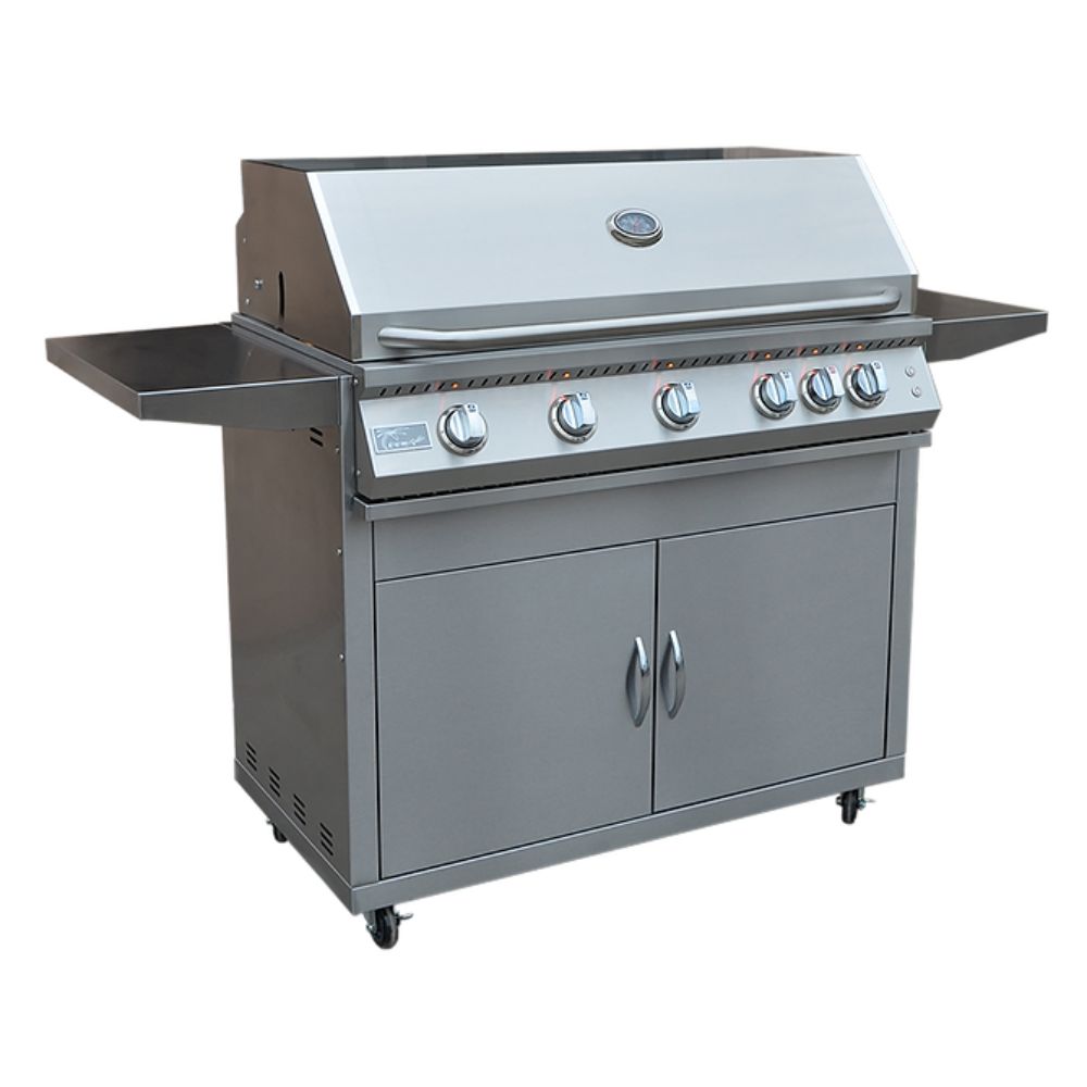 KoKoMo Grills Professional 5 Burner BBQ Grill 40 Inch Cart - Upper Livin