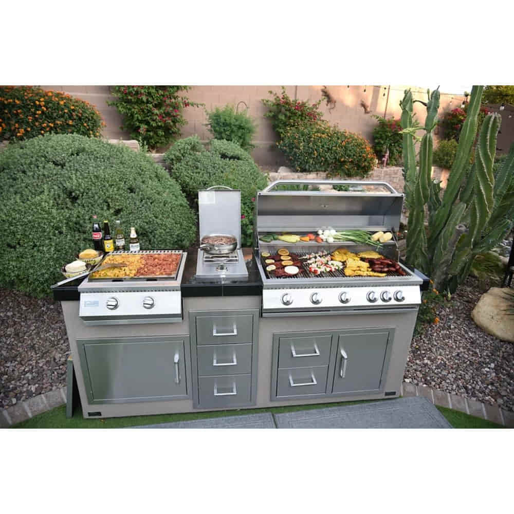 KoKoMo Grills 40” Built in 5" Burner Gas Grill - Upper Livin