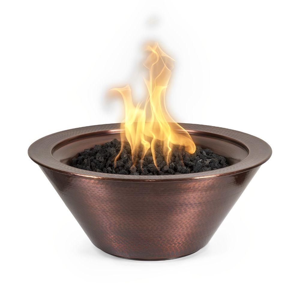 The Outdoor Plus Round Cazo Fire Bowl - Copper-Upper Livin