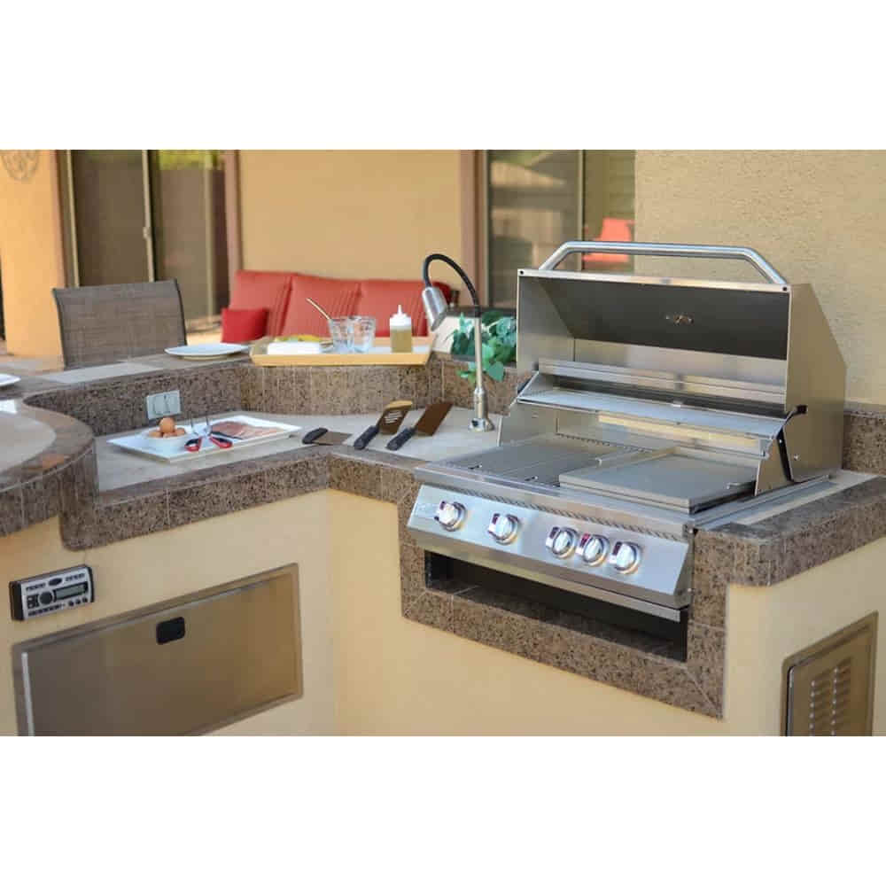 KoKoMo Grills 32" Built in 4" Burner Gas Grill - Upper Livin