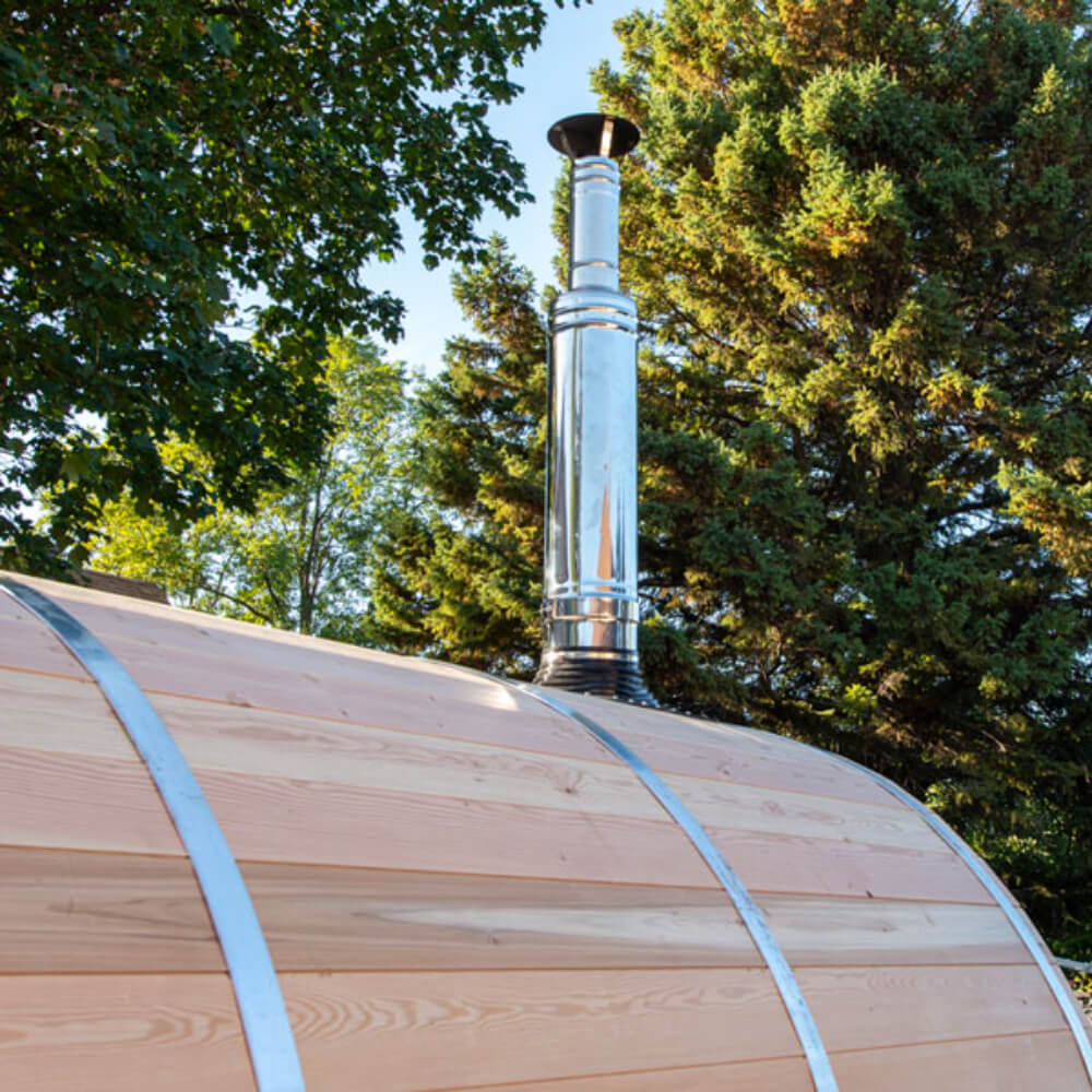Dundalk Chimney & Heat Shield Set for out the Top with Water Tank - Upper Livin