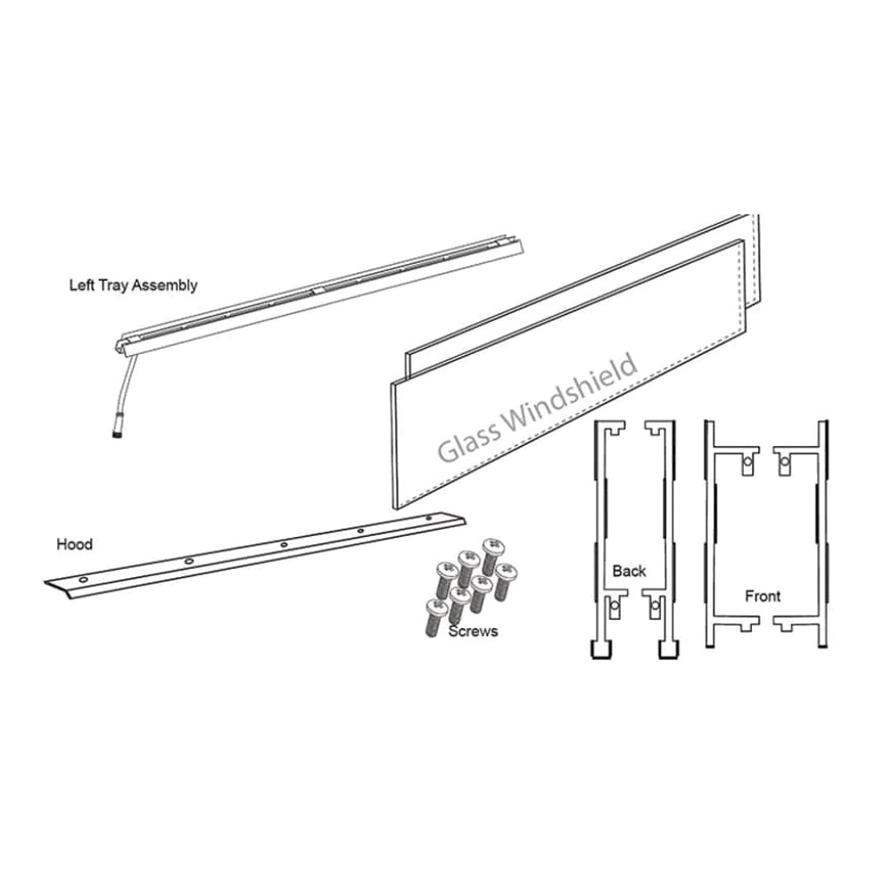 RCS Cedar Creek 60" See-Thru Kit for Fireplace - Upper Livin