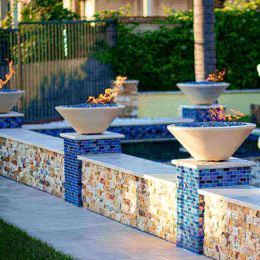 The Outdoor Plus Round Cazo Fire Bowl - GFRC Concrete-Upper Livin