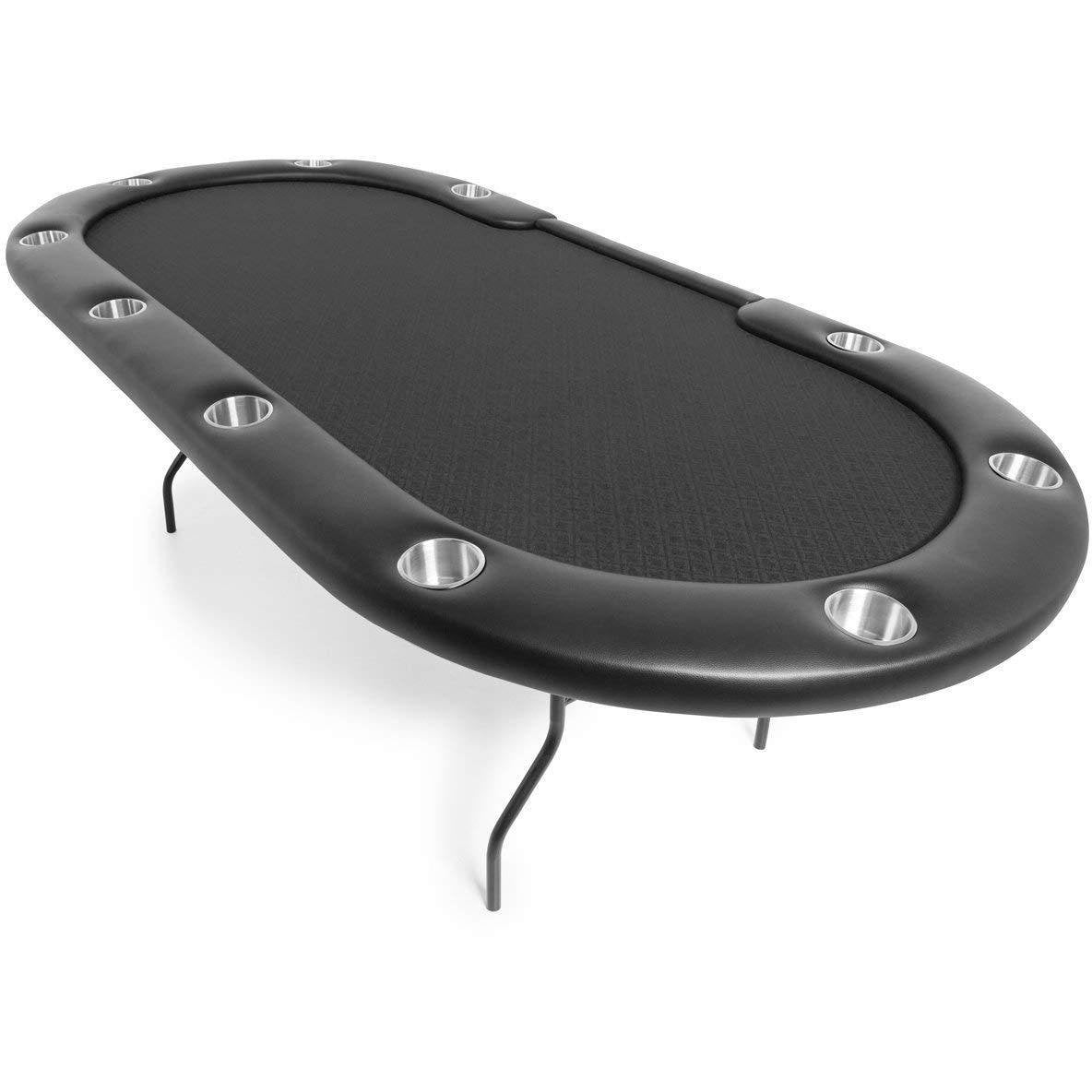 BBO Poker Tables Aces Pro Folding Poker Table 10 Person and Dealer - Upper Livin