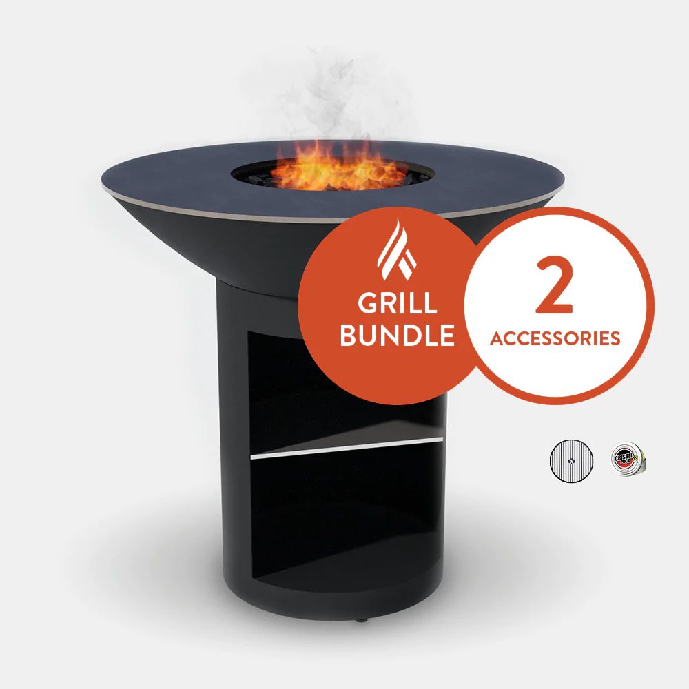 Arteflame Classic 40" Black Label Grill w/ Storage Starter Bundle - Upper Livin
