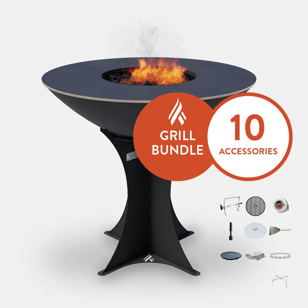 Arteflame Classic 40" Grill Black Label Tall Euro Chef Max Bundle - Upper Livin
