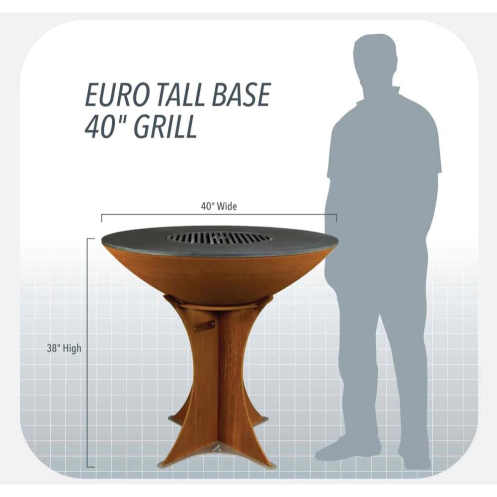 Arteflame Classic 40" Grill Black Label Tall Euro Starter Bundle - Upper Livin