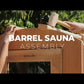 Scandia Electric Barrel Sauna Kit - Upper Livin