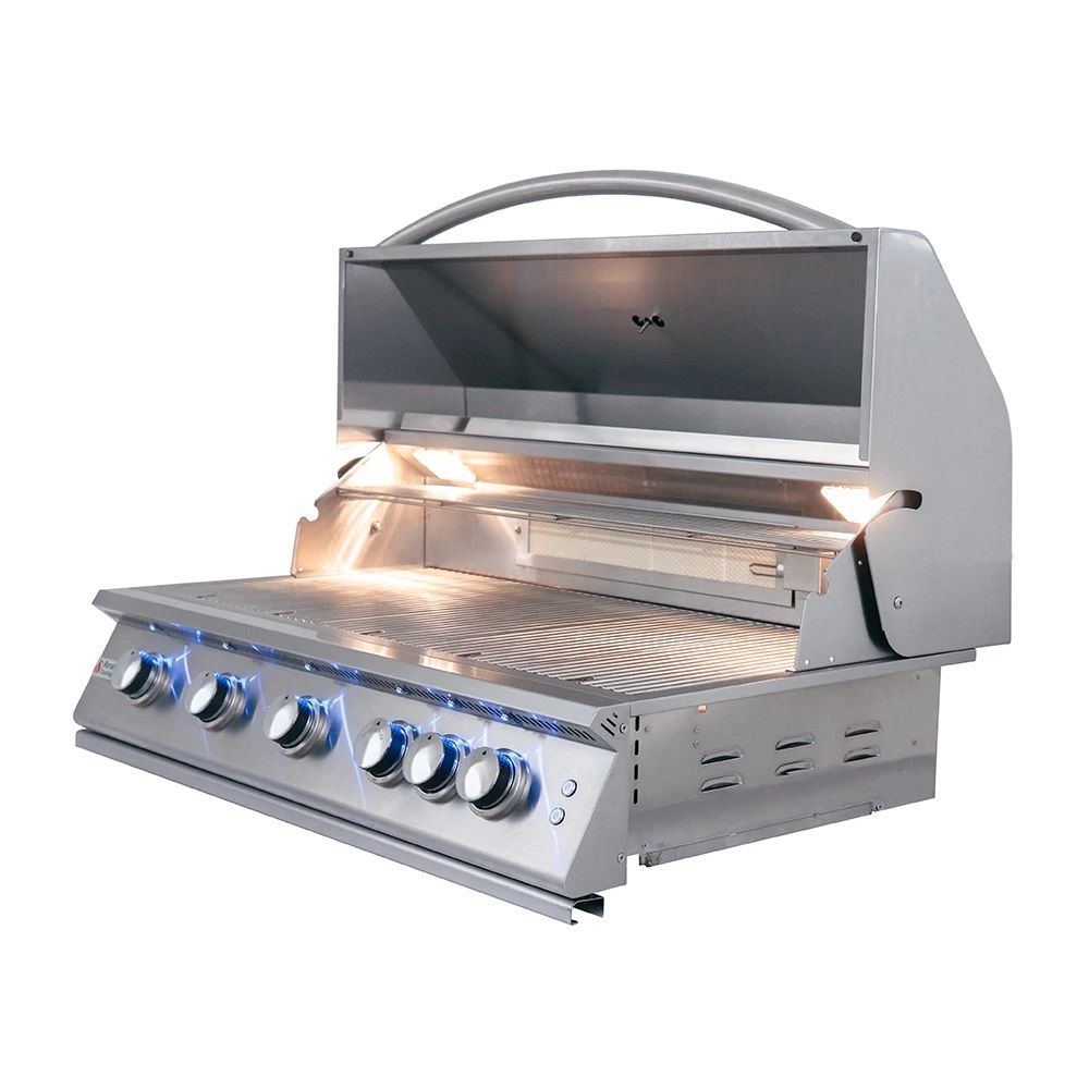 RCS Grills 40" Premier Grill Blue LED Burner - Upper Livin