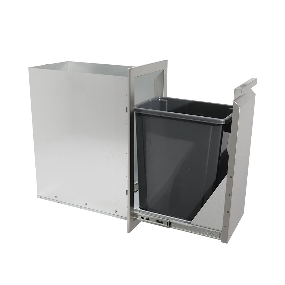 RCS Grills Valiant Stainless Narrow Trash Drawer-Trash Can Included - Upper Livin