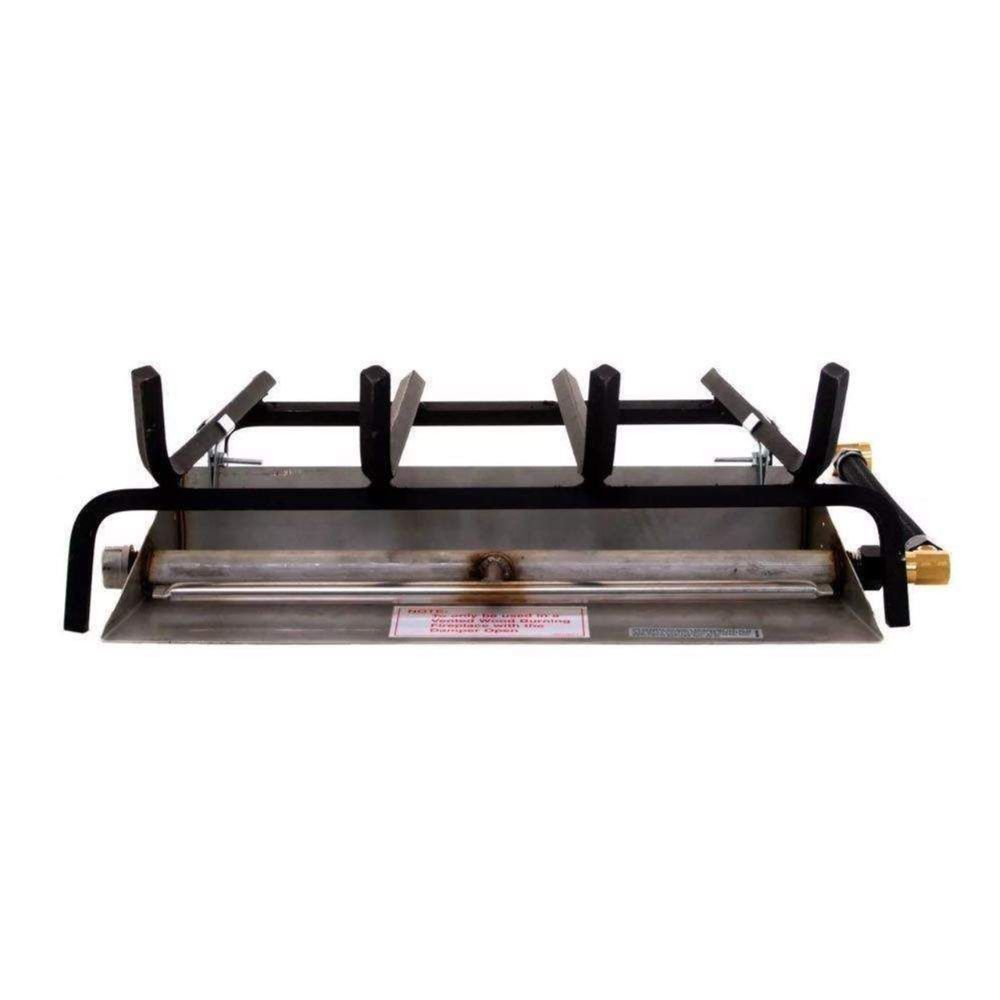 Real Fyre Burner System with Safety Valve Natural Gas - Upper Livin