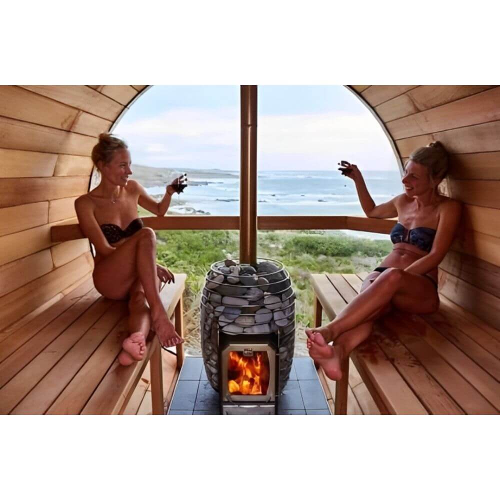 HUUM Sauna Wood Stove Chimney Kit, Barrel - Upper Livin