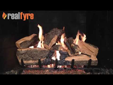 Real Fyre 18" Charred Rugged Split Oak Gas Log Set - Upper Livin