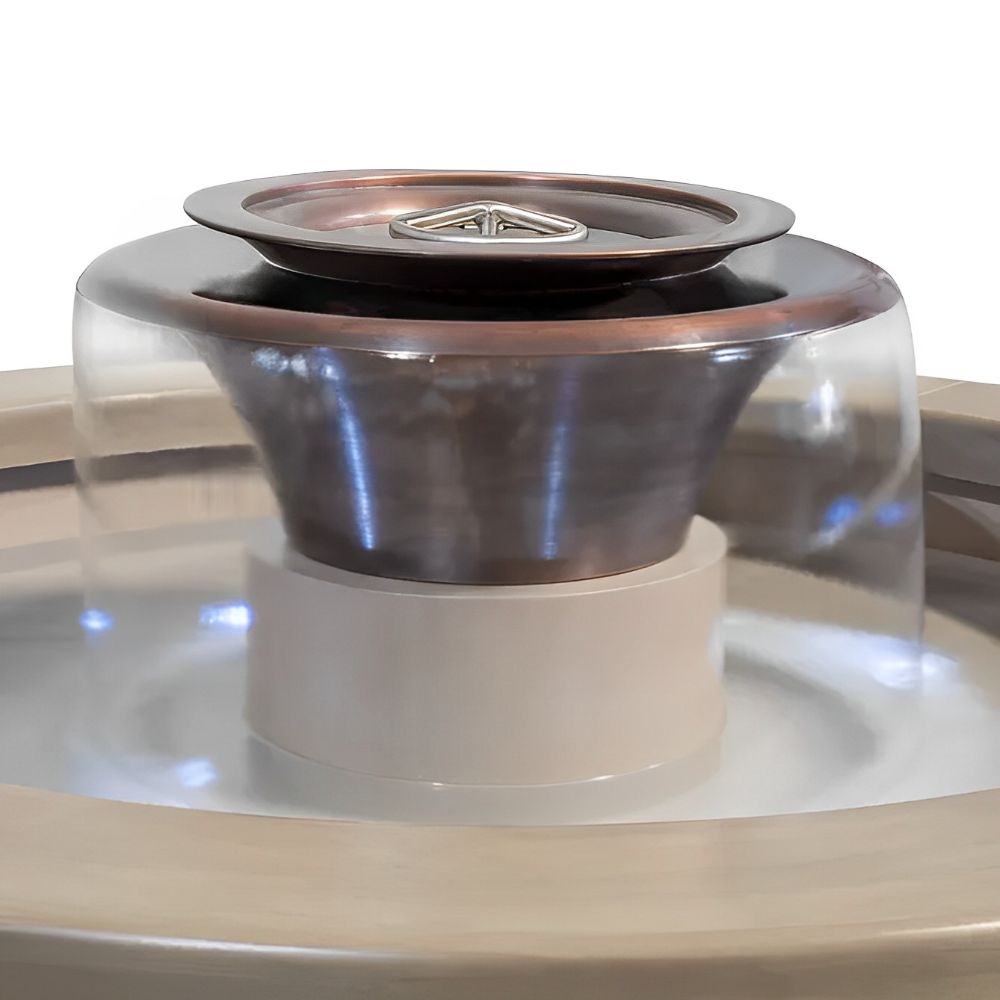 The Outdoor Plus 60" Round Olympian Fire & Water Fountain-Upper Livin
