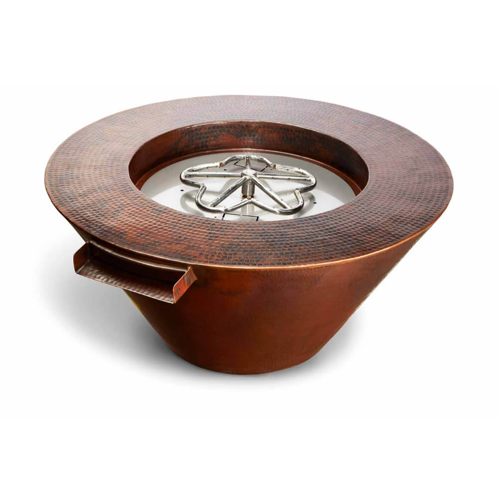 HPC 32" Mesa Oiled Copper Fire and Water Bowl Package - Upper Livin