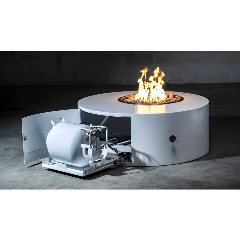 The Outdoor Plus Round Isla Fire Pit- Upper Livin