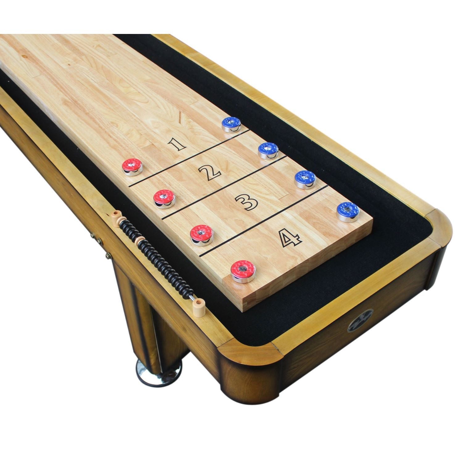 Playcraft Georgetown Shuffleboard Table with Playing Accessories - Upper Livin