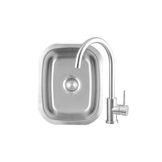 Summerset 19" Undermount Sink And 360º Hot/Cold Faucet - Upper Livin