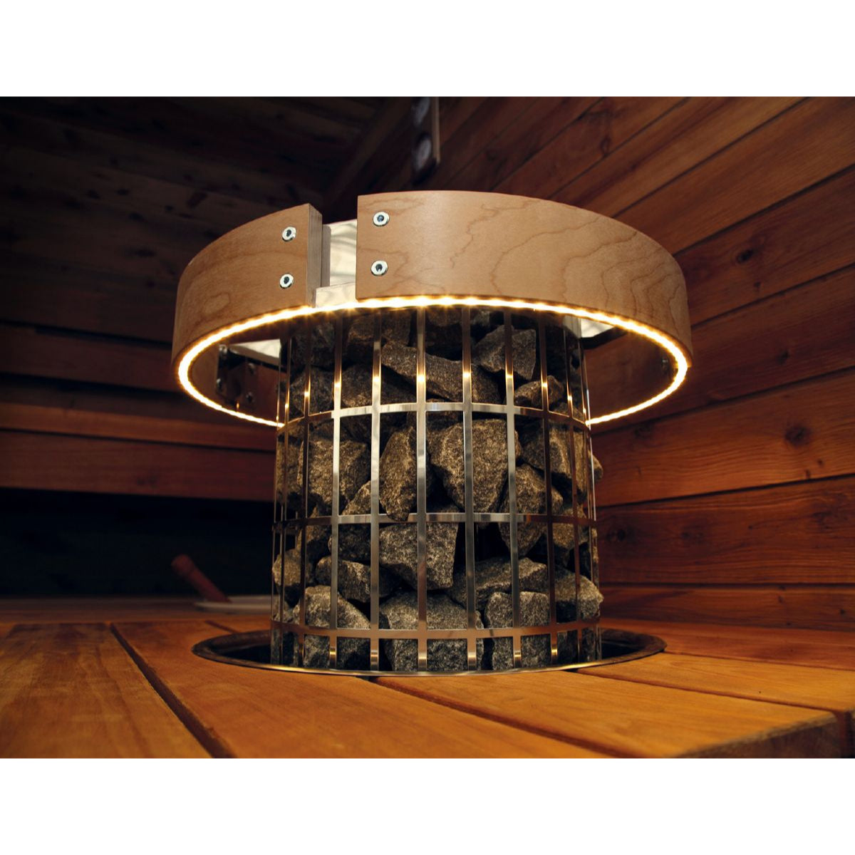 Harvia Sauna LED-Lighting Safety Railing for Cilindro Half Series Sauna Heater - Upper Livin