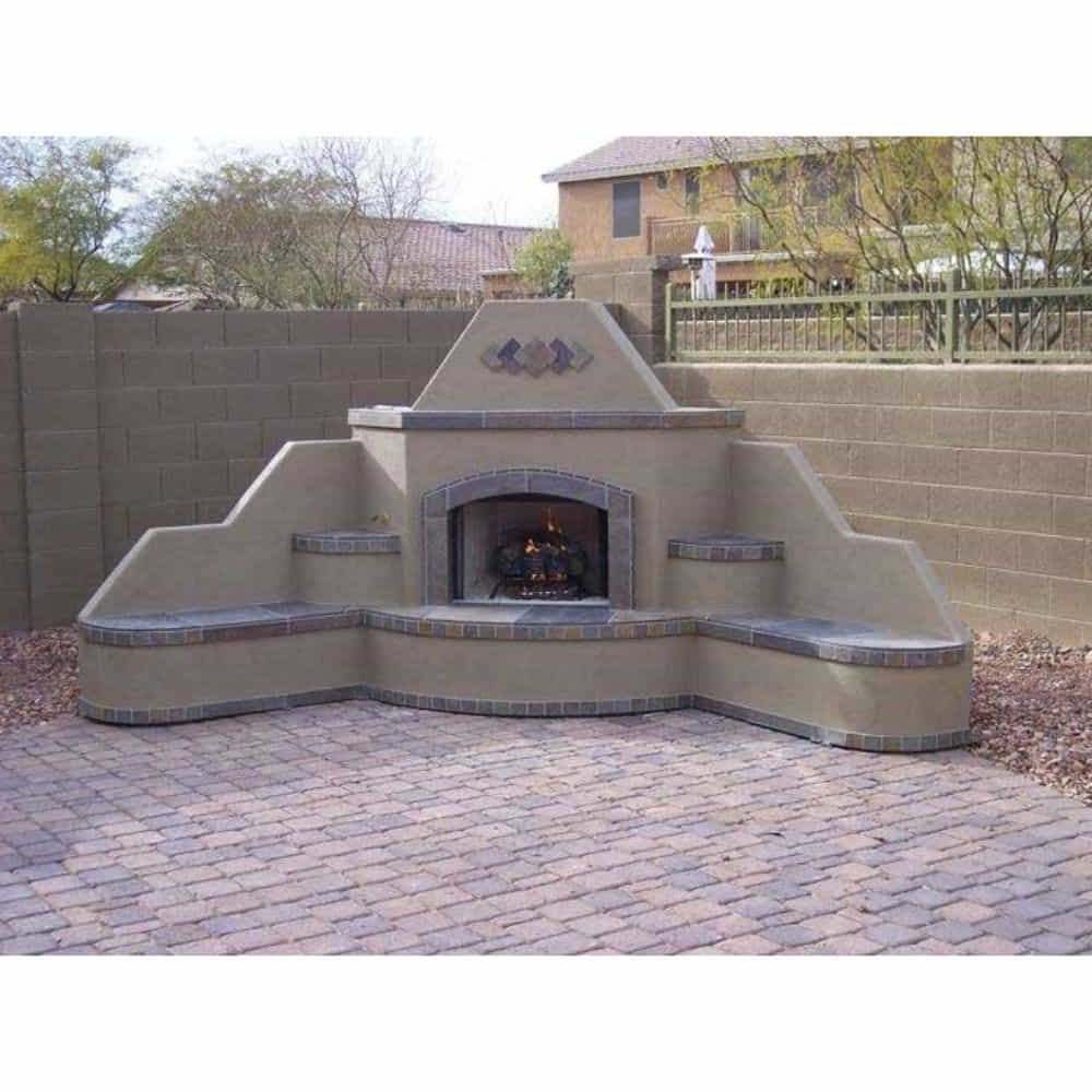 KoKoMo Grills Santa Fe Outdoor Fireplace – Corner - Upper Livin
