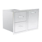 Summerset 33" 2-Drawer and Vented LP Tank Pullout Drawer - Upper Livin