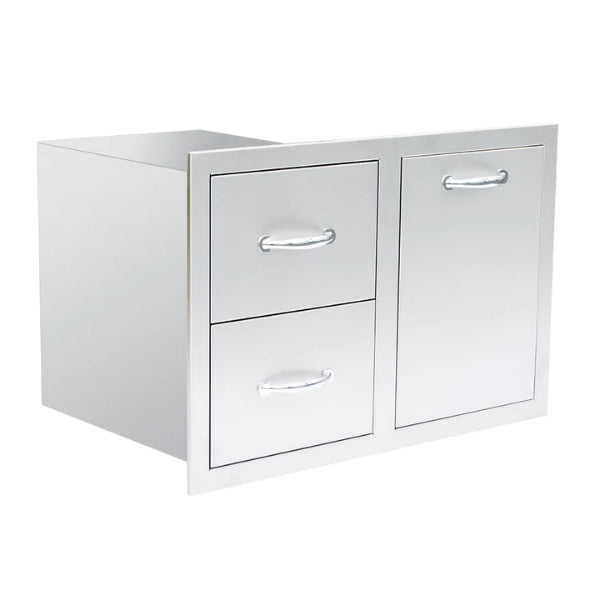 Summerset 33" 2-Drawer and Vented LP Tank Pullout Drawer - Upper Livin