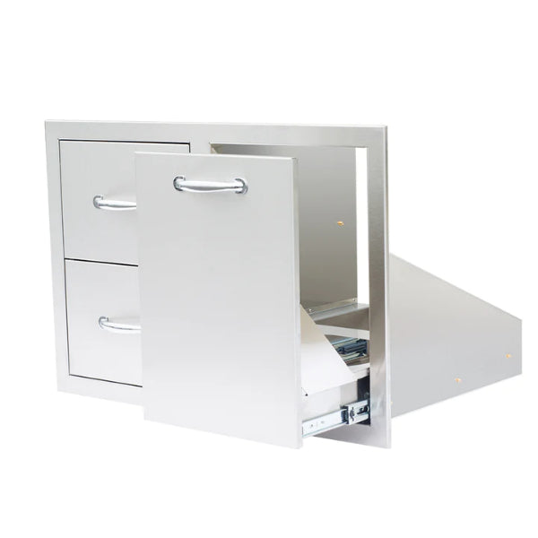 Summerset 33" 2-Drawer and Vented LP Tank Pullout Drawer - Upper Livin