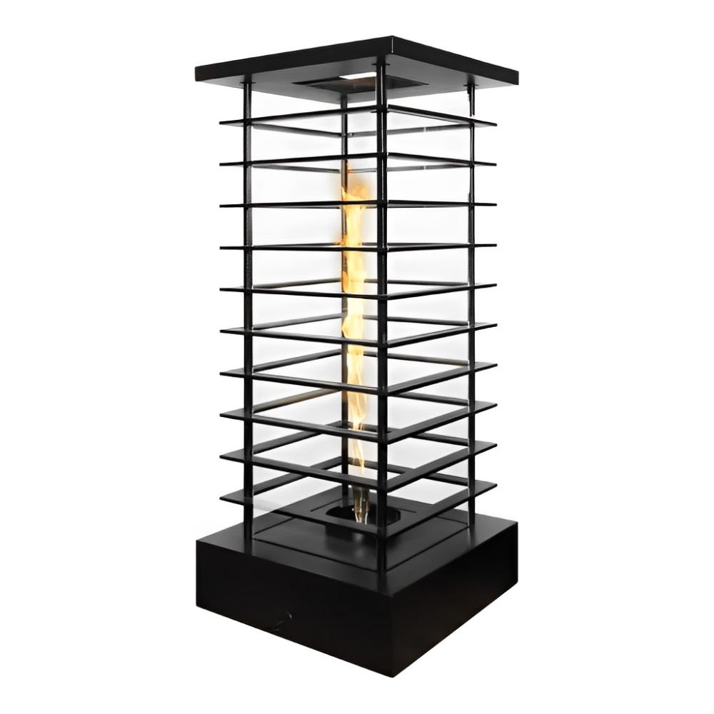 The Outdoor Plus 28" Square High-Rise Fire Tower Powder Coated Metal -Upper Livin