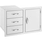 Summerset 33" Access Door and Triple Drawer Combo - Upper Livin