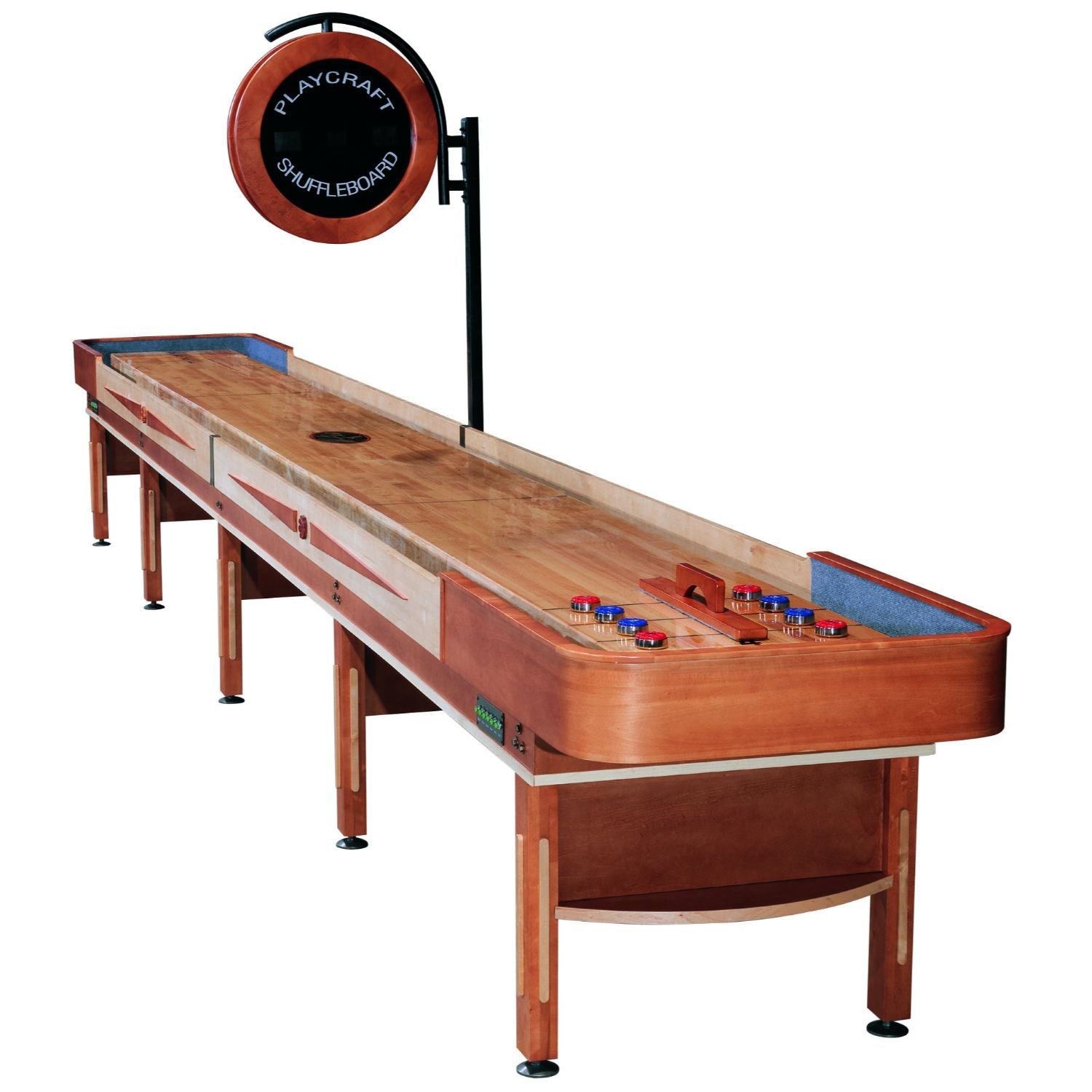 Playcraft Telluride Pro Style Shuffleboard Table with Electronic Scorer - Upper Livin