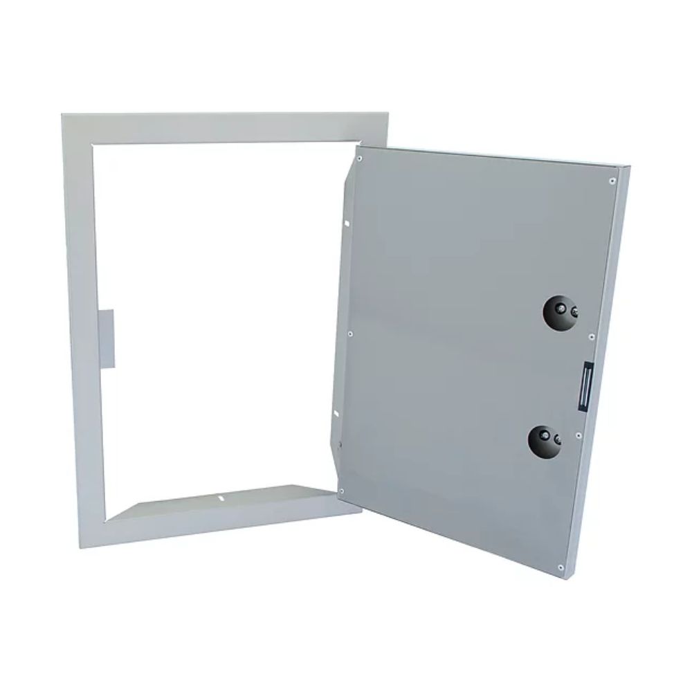 KoKoMo Grills 14x20 Reversible Stainless Access Door Vertical - Upper Livin