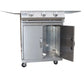 KoKoMo Grills Burner Stainless Steel BBQ Grill Cart - Upper Livin