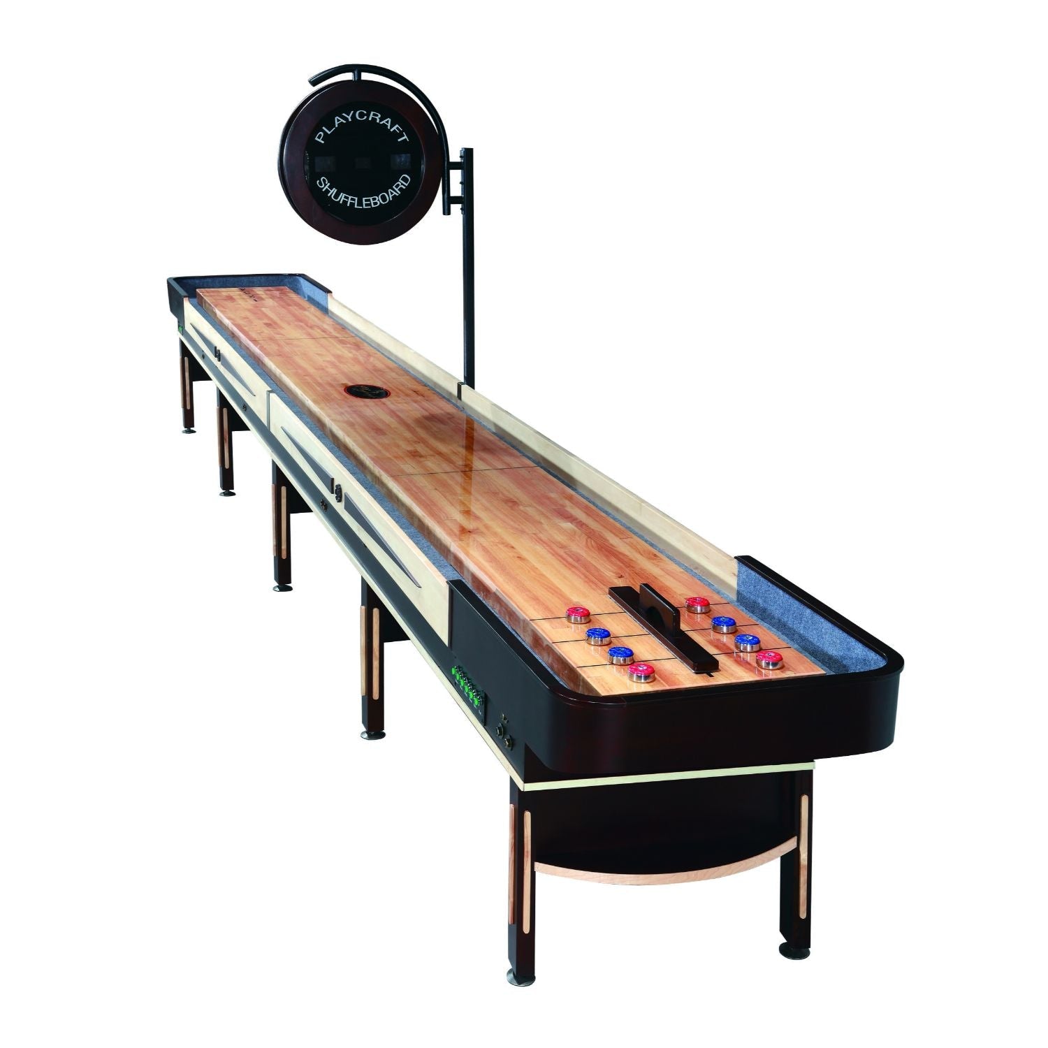 Playcraft Telluride Pro Style Shuffleboard Table with Electronic Scorer - Upper Livin