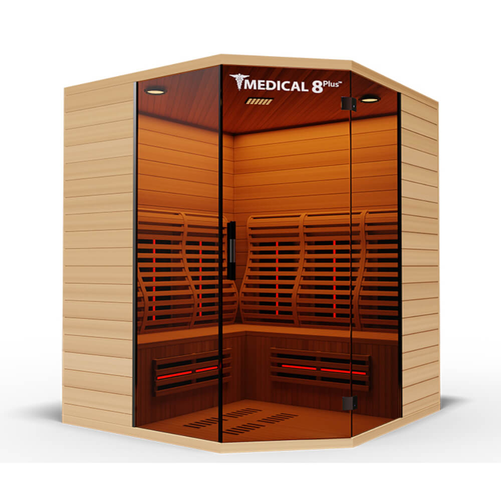 Medical Saunas 8 version 2 - Ultra Full Spectrum Infrared Sauna - 4 Person - Upper Livin