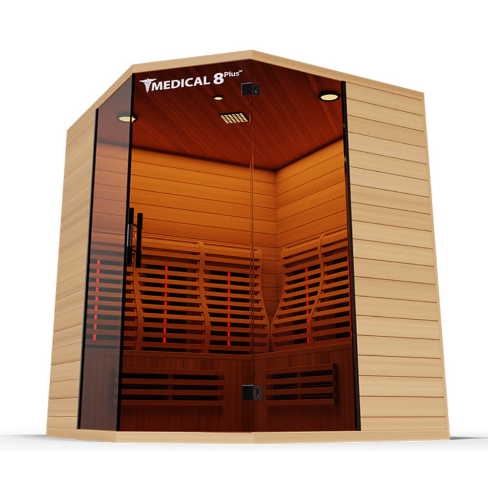 Medical Saunas 8 version 2 - Ultra Full Spectrum Infrared Sauna - 4 Person - Upper Livin