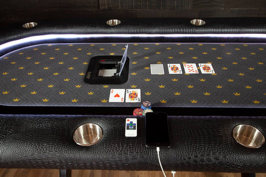 BBO Poker Tables In Table Card Shuffler Installation - Upper Livin