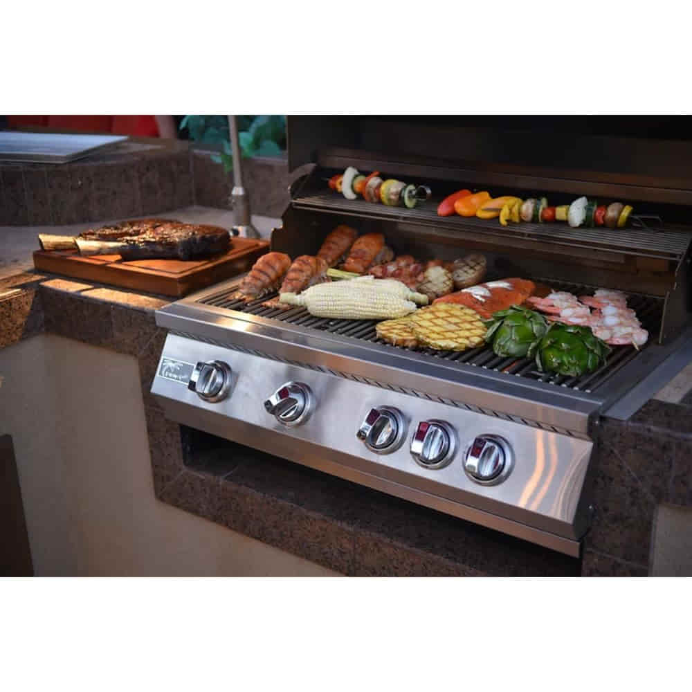 KoKoMo Grills 32" Built in 4" Burner Gas Grill - Upper Livin
