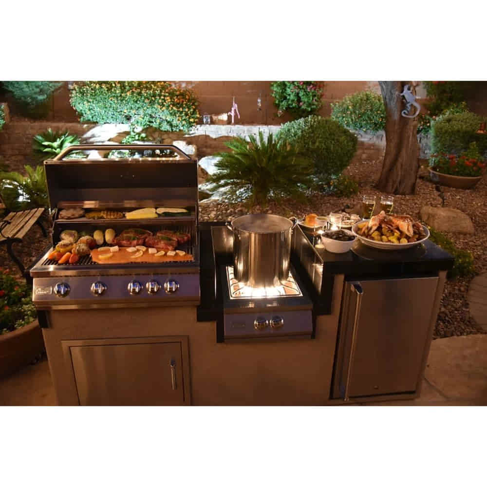 KoKoMo Grills Built-in Power Burner Removable for Wok Grate