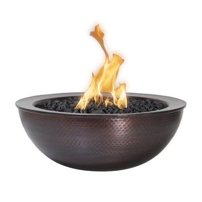 The Outdoor Plus Sedona Hammered Copper Fire Bowl-Upper Livin