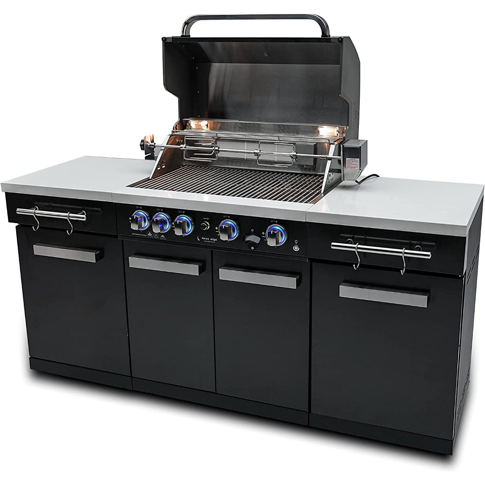 Mont Alpi 957 Grill Island in Black Stainless Steel - Upper Livin
