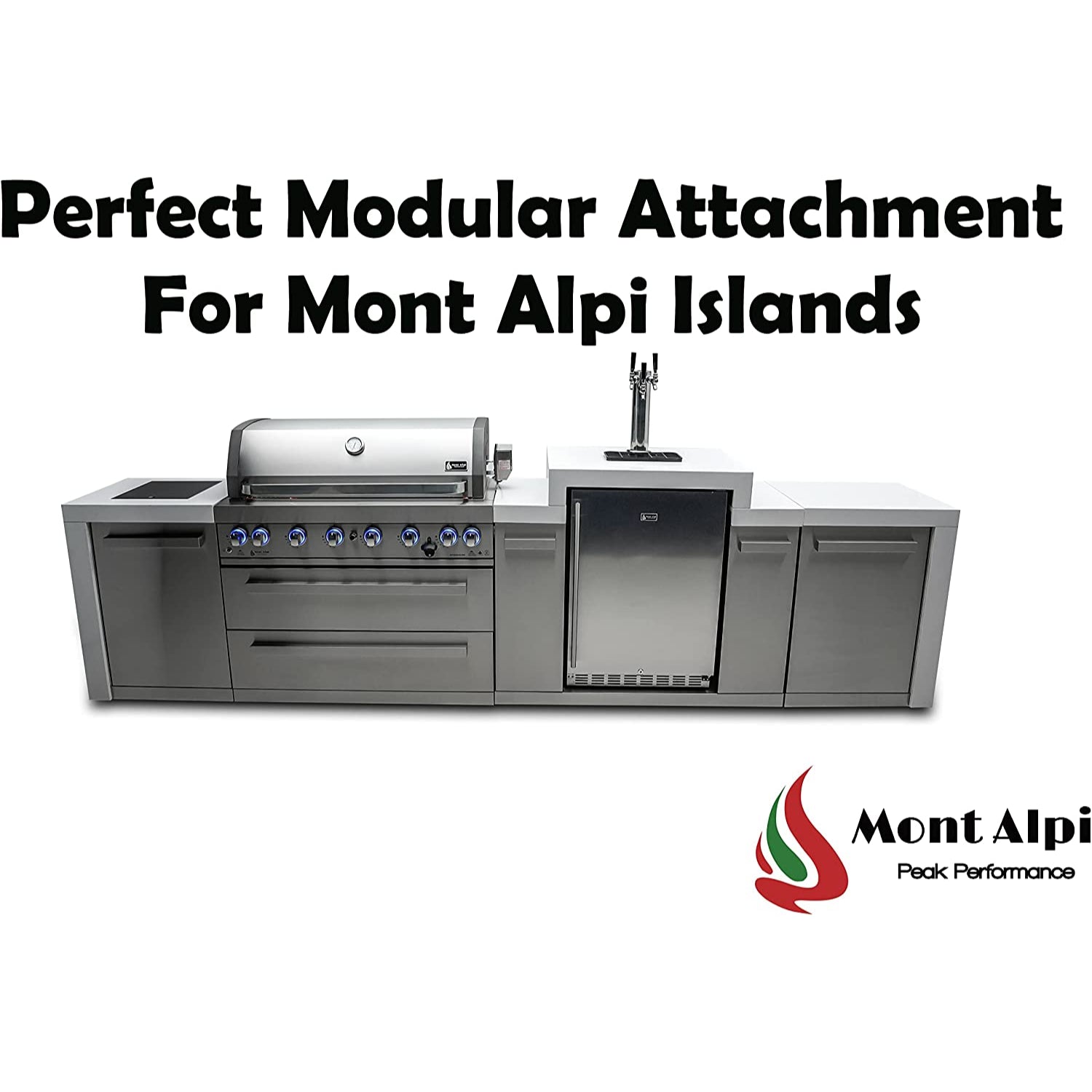 Mont Alpi 3 Tap Kegerator Module with Outdoor Refrigerator - Upper Livin
